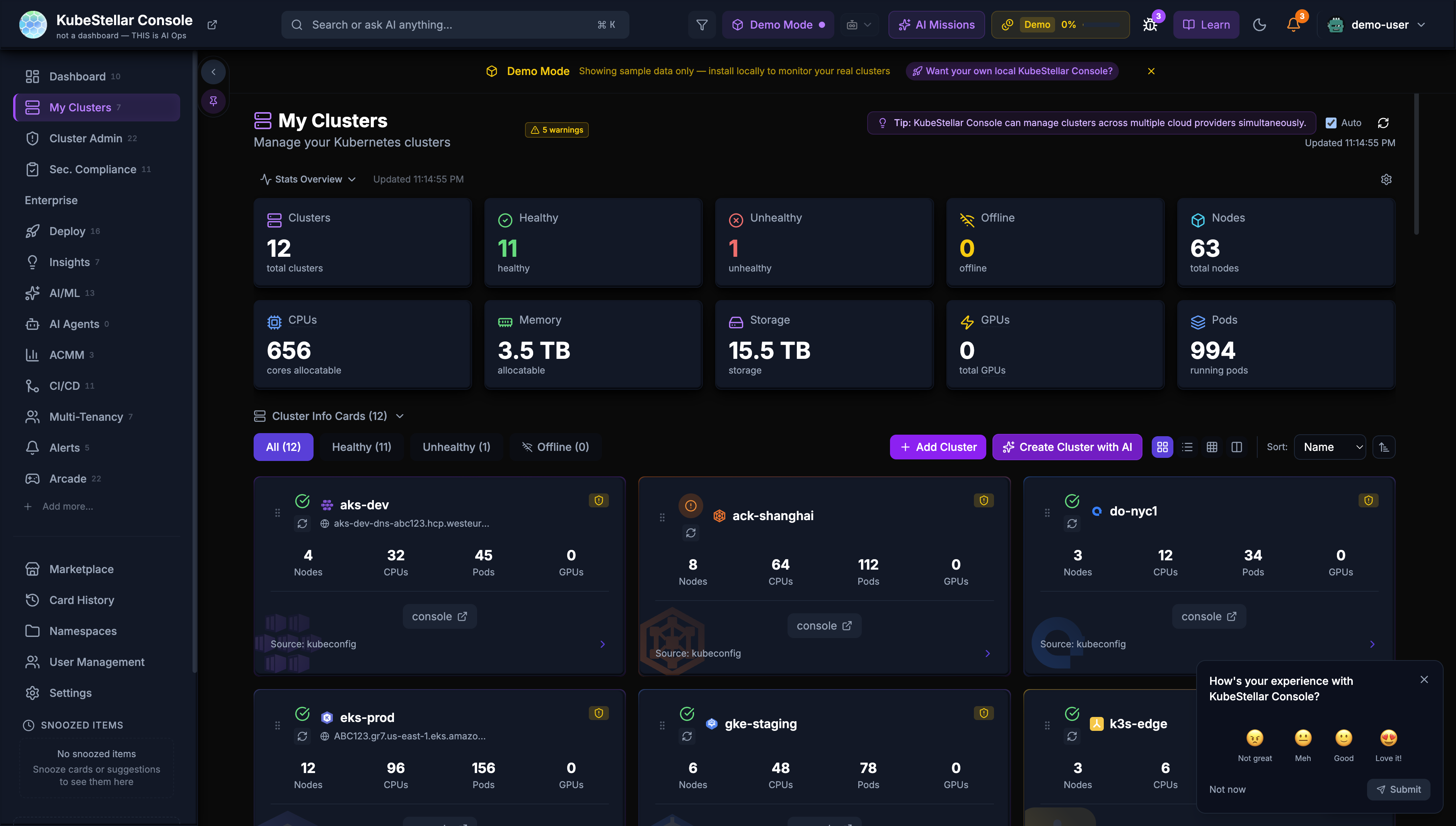 Clusters View (Apr 29, 2026)