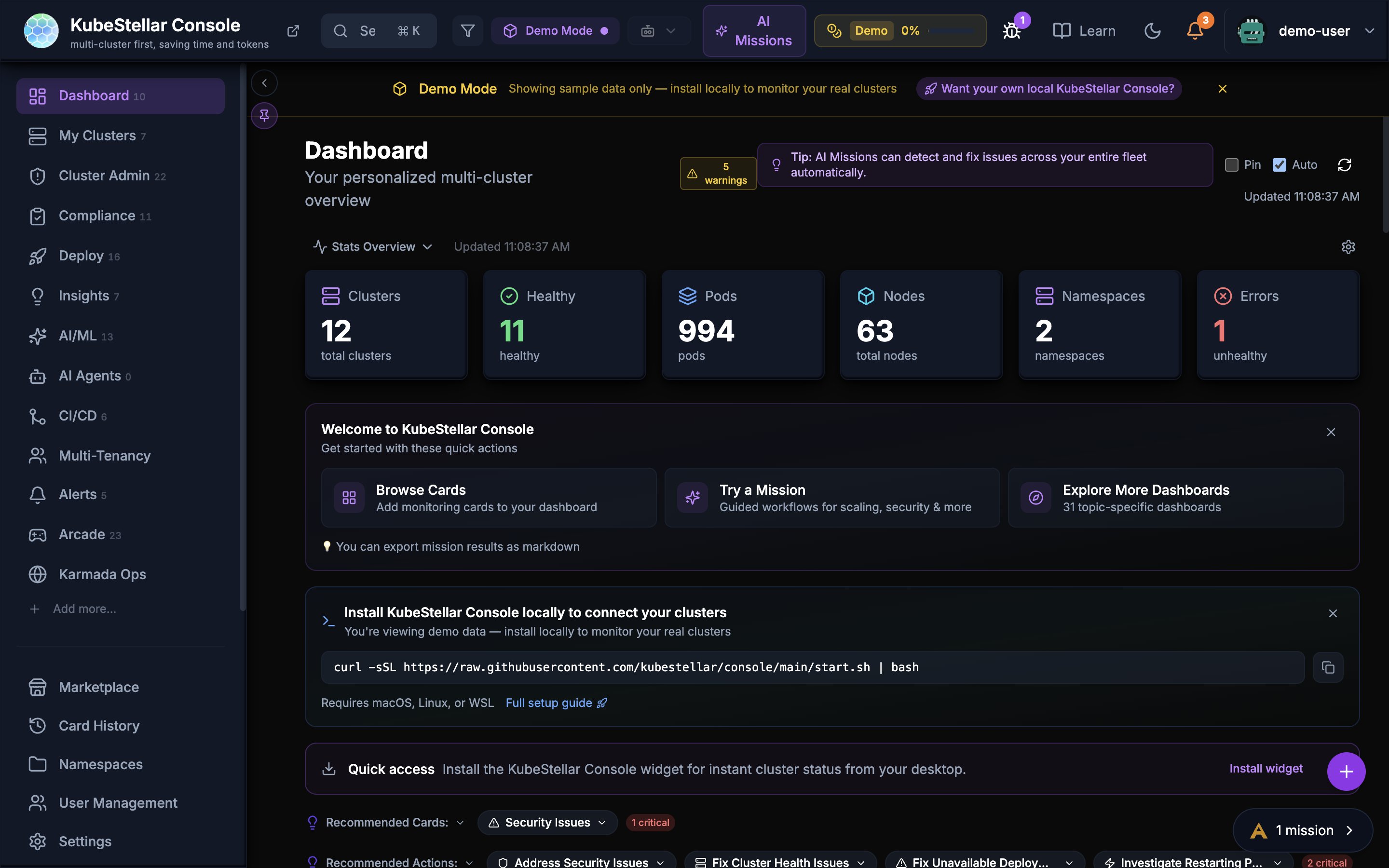 Dashboard Overview