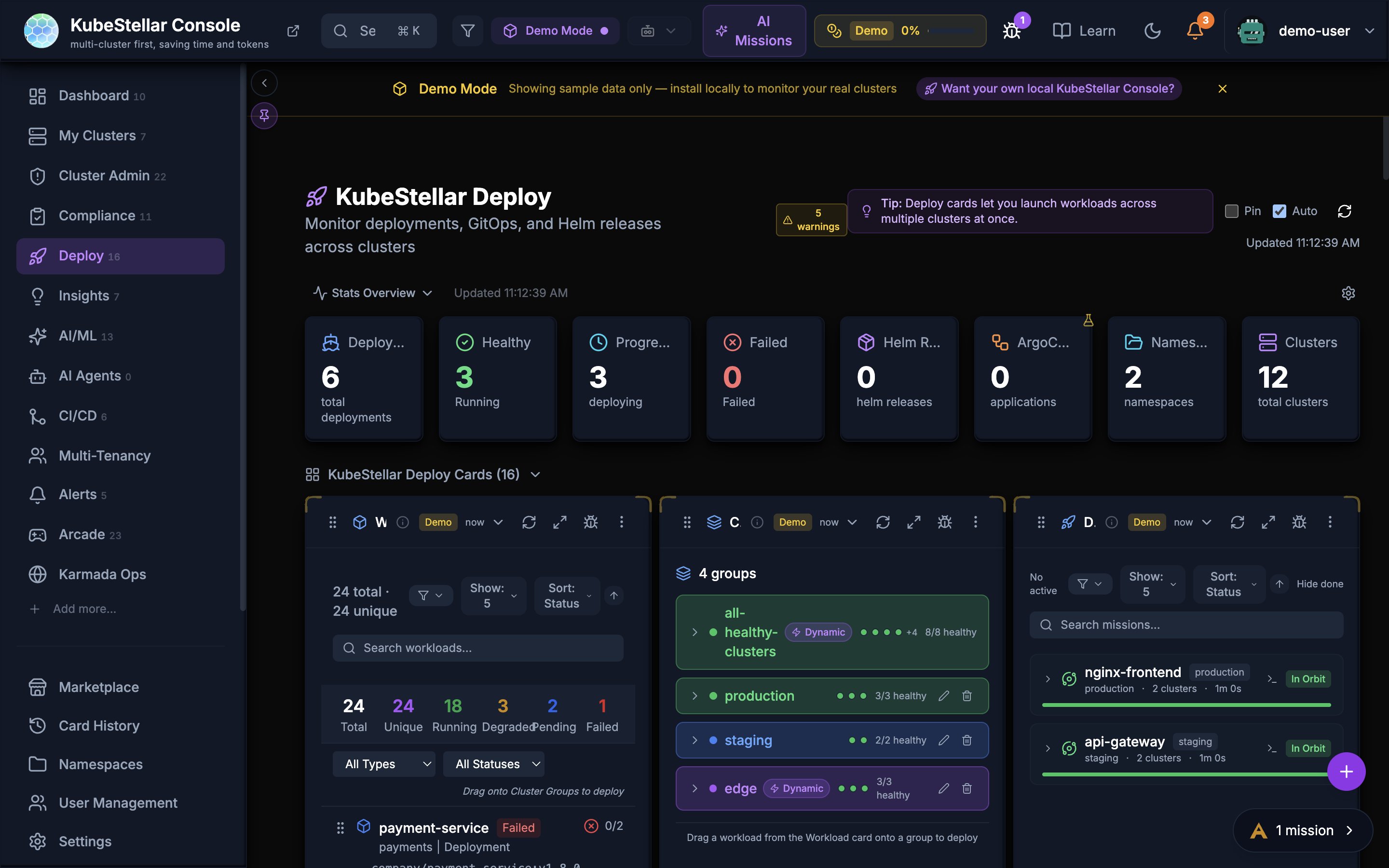 Deploy Page