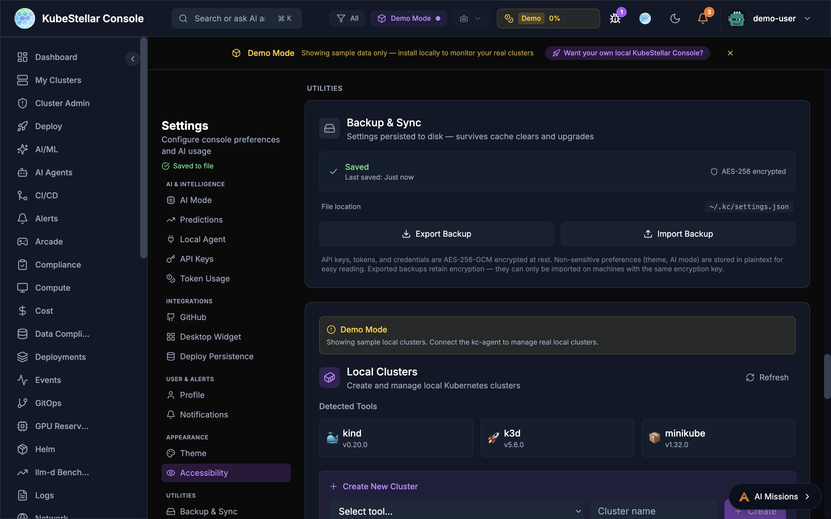 Settings - Updates